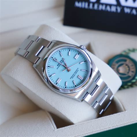 aqua bowrn rolex watch|rolex oyster perpetual blue.